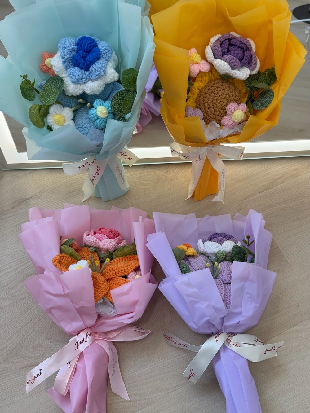 Crocheted Flower Bouquet